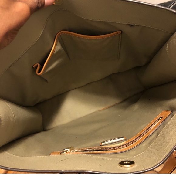 NWT Tory Burch tall new kerrington tote elephant beige cream tote - Picture 5 of 6